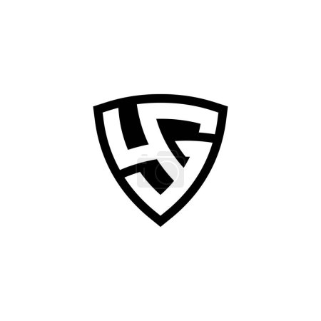GY, YG, Abstrait lettre monogramme initiale conception de logo alphabet