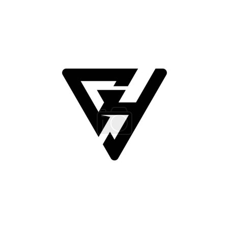 Alphabet Initials logo GY, YG, G and Y
