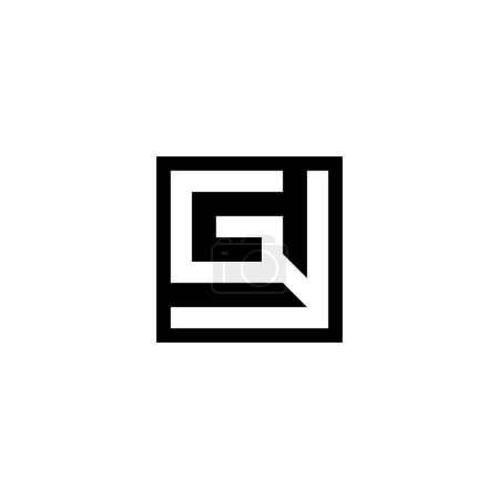 GY, YG, G Y Y Diseño abstracto inicial del logotipo del alfabeto de la letra del monograma