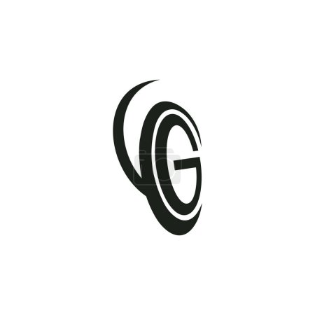 Lettres alphabétiques Initiales Logo monogramme GY, YG, G et Y