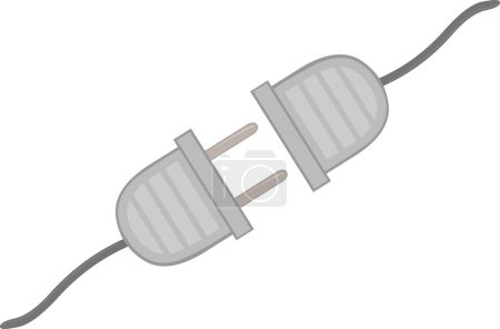 Illustration for Vector illustration of plug and socket - Royalty Free Image