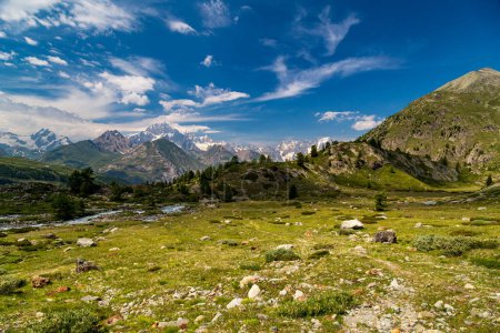 Photo for Summer trekking day in the mountains of Rutor group, La Thuile - Royalty Free Image