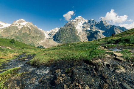 Die schönen Alpen der Monte-Bianco-Gruppe