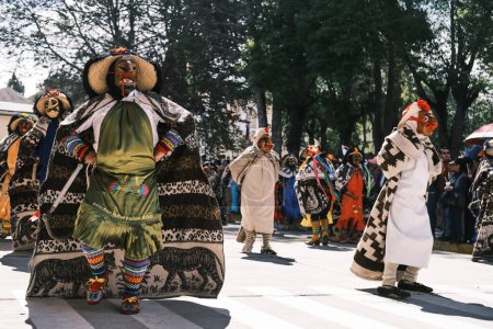 Foto de Concepción. Enero 02, 2023. Patrimonio Inmaterial de la Humanidad, Escenas del festival Huaconada en Mito, Concepción - Imagen libre de derechos
