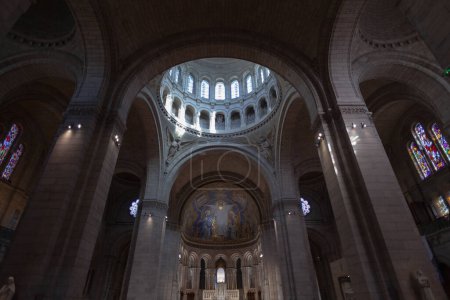 Foto de Interior de basilica sacre re coeur in paris, francia - Imagen libre de derechos