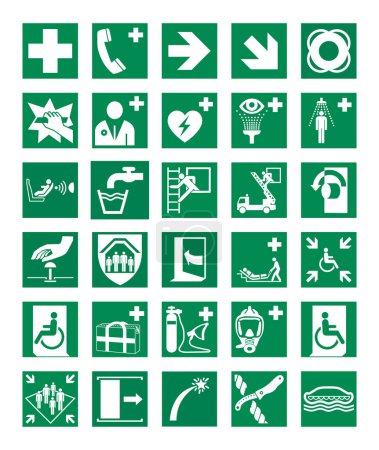 Hazard sign clipart vector of safe condition pictogram symbol 