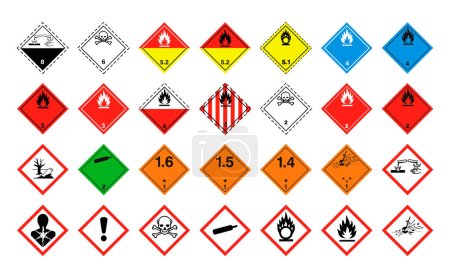 Safety sign vector of Hazard pictogram icon Caution symbol clipart 