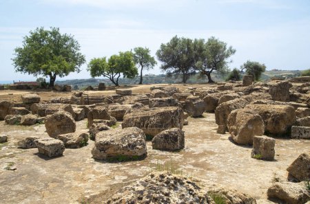 Foto de Ruinas en Valle de los Templos, Agrigento, Italia, Europ - Imagen libre de derechos