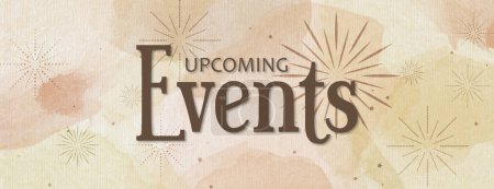 upcomig events on paper background