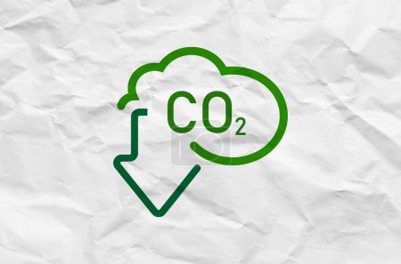 réduire les émissions de CO2 pour arrêter le changement climatique. fond d'énergie verte