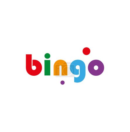 Téléchargez les illustrations : Texte de bingo sur fond noir - en licence libre de droit