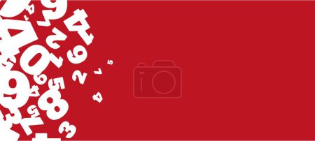 Illustration for Creative and modern background with numbers. - Royalty Free Image