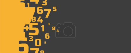Illustration for Creative and modern background with numbers. - Royalty Free Image