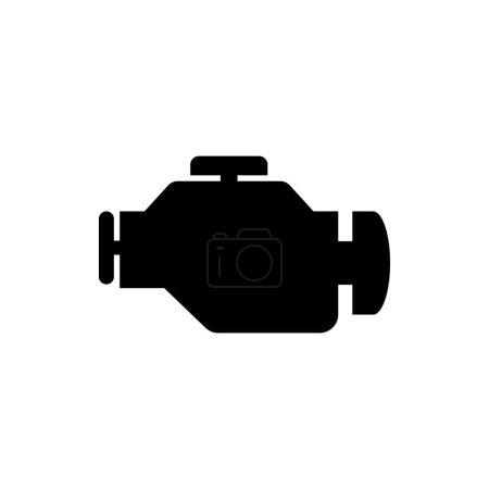 Ilustración de Icono del motor sobre fondo blanco - Imagen libre de derechos