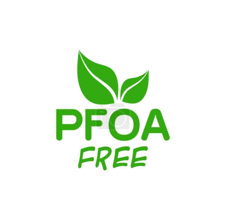 pfoa free sign on white background