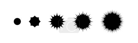 Illustration for Boom icon on white background - Royalty Free Image