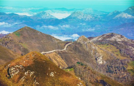 Photo for Mountain rocky landscape. Cantabrian Mountains, Picos de Europa national park, Spain, Europe - Royalty Free Image
