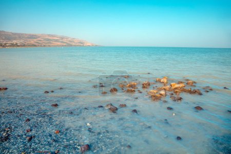 Téléchargez les photos : La mer de Galilée au matin, Israël - en image libre de droit