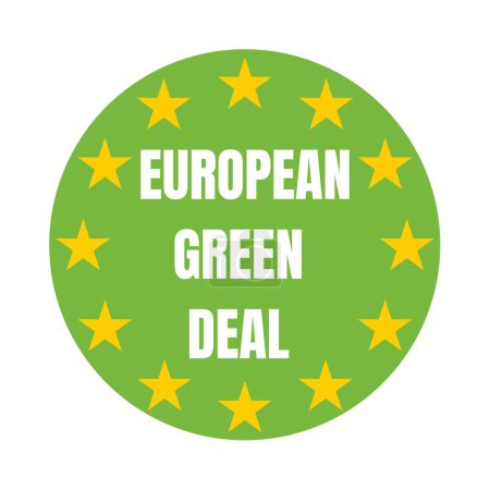 Téléchargez les photos : Icône symbole de l'accord vert européen - en image libre de droit