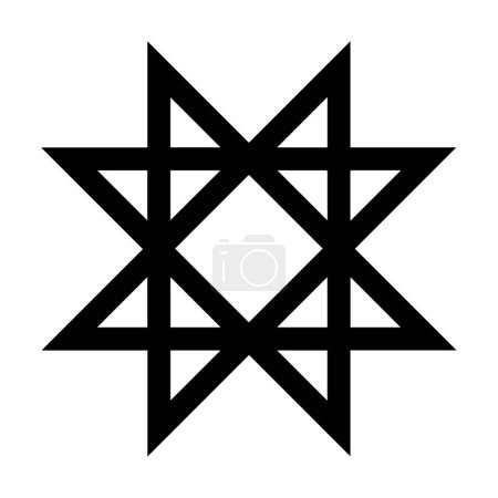 Photo for Auseklis symbol icon illustration - Royalty Free Image