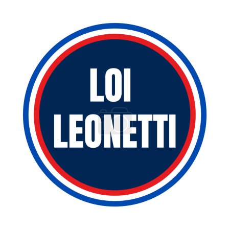 Photo for Leonetti law symbol in France - Royalty Free Image