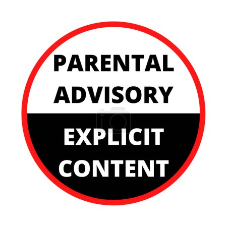 Photo for Parental advisory explicit content label - Royalty Free Image