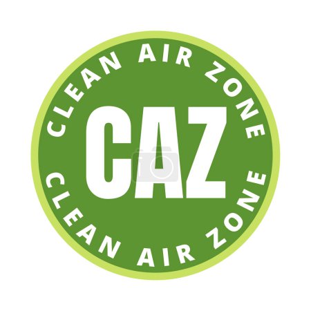 Téléchargez les photos : Icône symbole de zone d'air pur CAZ - en image libre de droit