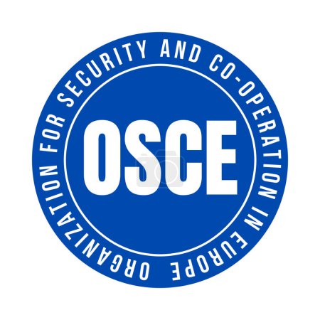 Téléchargez les photos : Organisation de l'OSCE pour la sécurité et la coopération en Europe icône symbole - en image libre de droit