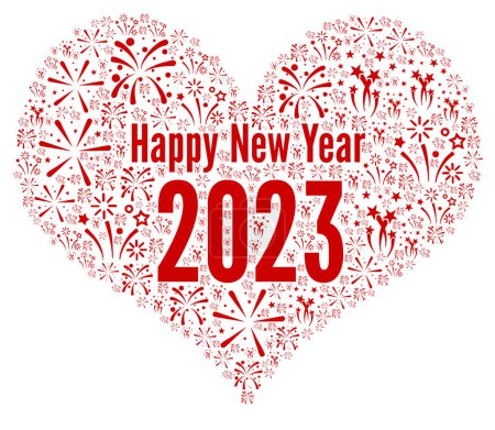 Foto de Feliz año nuevo 2023 ilustración - Imagen libre de derechos