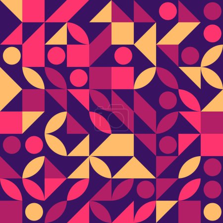 Foto de Ilustración abstracta de patrón geométrico colorido - Imagen libre de derechos