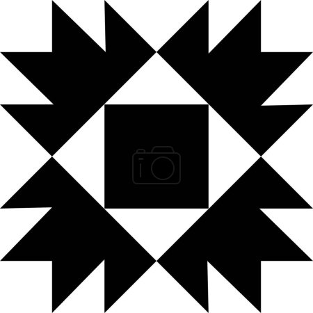 Foto de Ilustración del icono del símbolo del bloque de edredón - Imagen libre de derechos