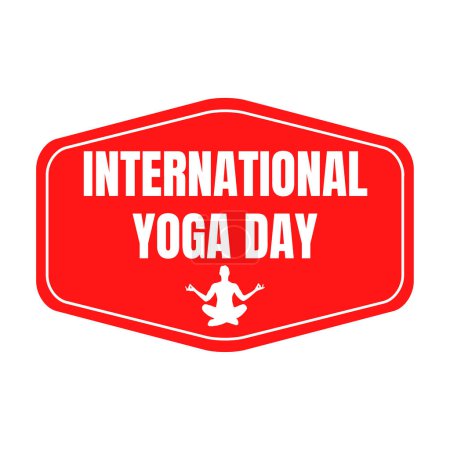 Téléchargez les photos : Journée internationale du yoga icône symbole - en image libre de droit