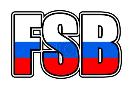 Téléchargez les photos : Icône symbole FSB avec un fond blanc - en image libre de droit
