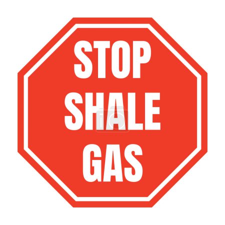 Photo for Stop shale gas symbol icon - Royalty Free Image