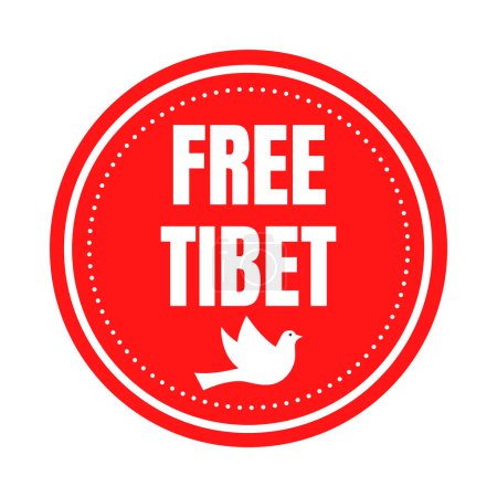 Photo for Free Tibet symbol icon - Royalty Free Image