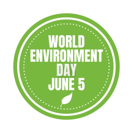 Téléchargez les photos : Journée mondiale de l'environnement 5 juin icône symbole - en image libre de droit