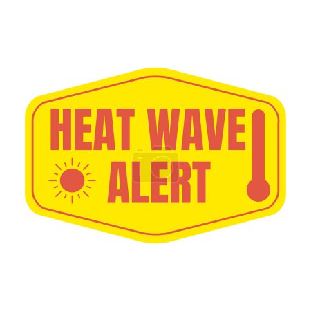 Foto de Icono de símbolo de alerta de ola de calor - Imagen libre de derechos