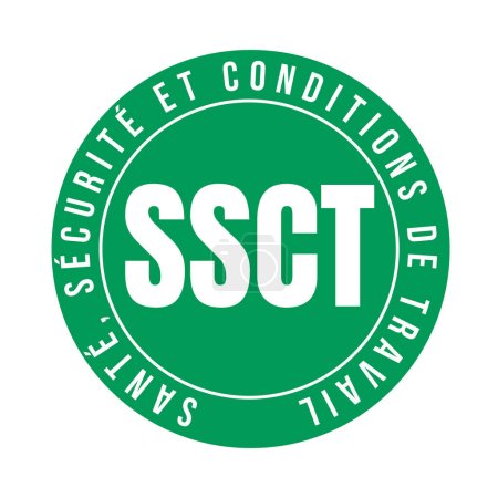 Occupational health, safety and working conditions symbol icon in France in French language