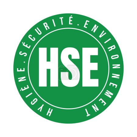 Téléchargez les photos : Symbole HSE hygiène sécurité environnement en France appelé hygiène sécurité environnement en langue française - en image libre de droit
