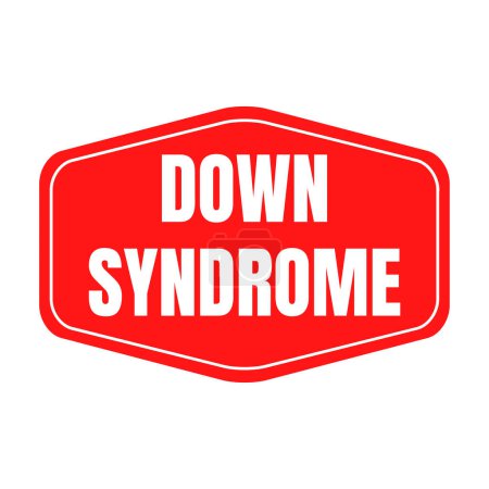 Téléchargez les photos : Illustration icône symbole Down syndrome - en image libre de droit