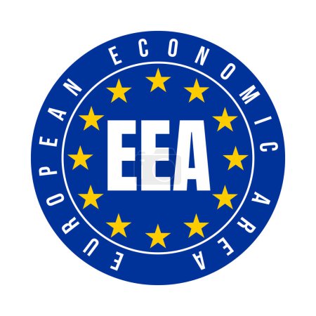 Photo for EEA European economic area symbol icon - Royalty Free Image