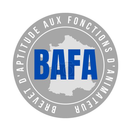 Téléchargez les photos : Certificat d'aptitude aux fonctions d'animateur BAFA brevet d'aptitude aux fonctions d'animateur en langue française - en image libre de droit