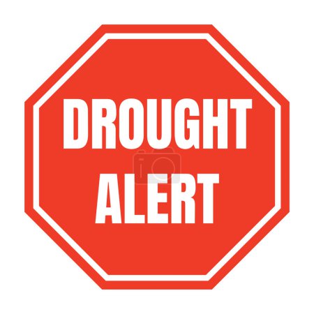 Photo for Drought alert symbol icon - Royalty Free Image