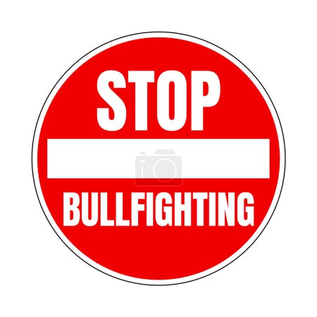 Photo for Stop bullfighting symbol icon - Royalty Free Image