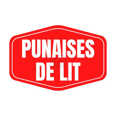 Téléchargez les photos : Symbole des punaises de lit icône appelée punaises de lit en langue française - en image libre de droit