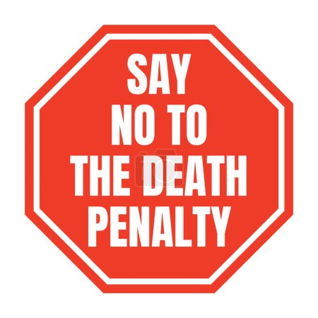 Foto de Decir no al icono del símbolo de la pena de muerte - Imagen libre de derechos