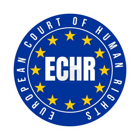 Photo for ECHR European Court of human rights symbol icon - Royalty Free Image