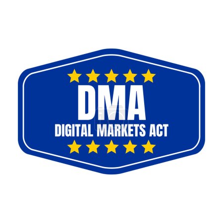 Téléchargez les photos : Les marchés numériques DMA agissent icône symbole - en image libre de droit