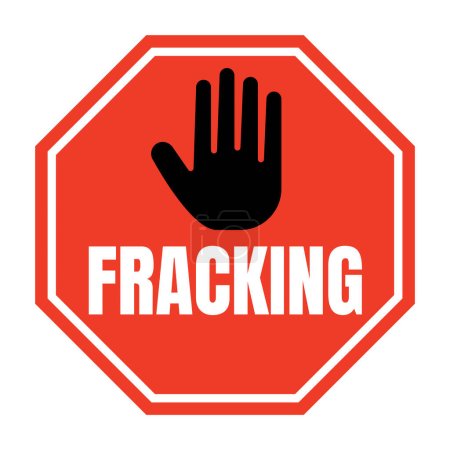 Photo for Stop fracking symbol icon illustration - Royalty Free Image