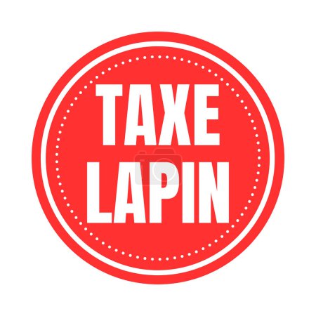 Photo for Lapin tax in France symbol icon - Royalty Free Image